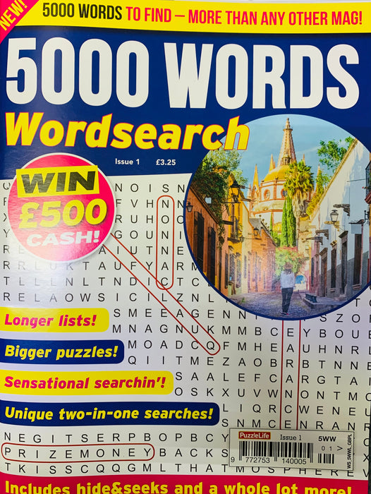 5000 Words Wordsearch